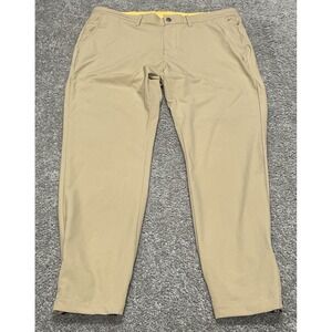 Avalon Golf Pants Mens 36 Reg Beige Tour Jogger Stretch Cuffed Ankle Performance